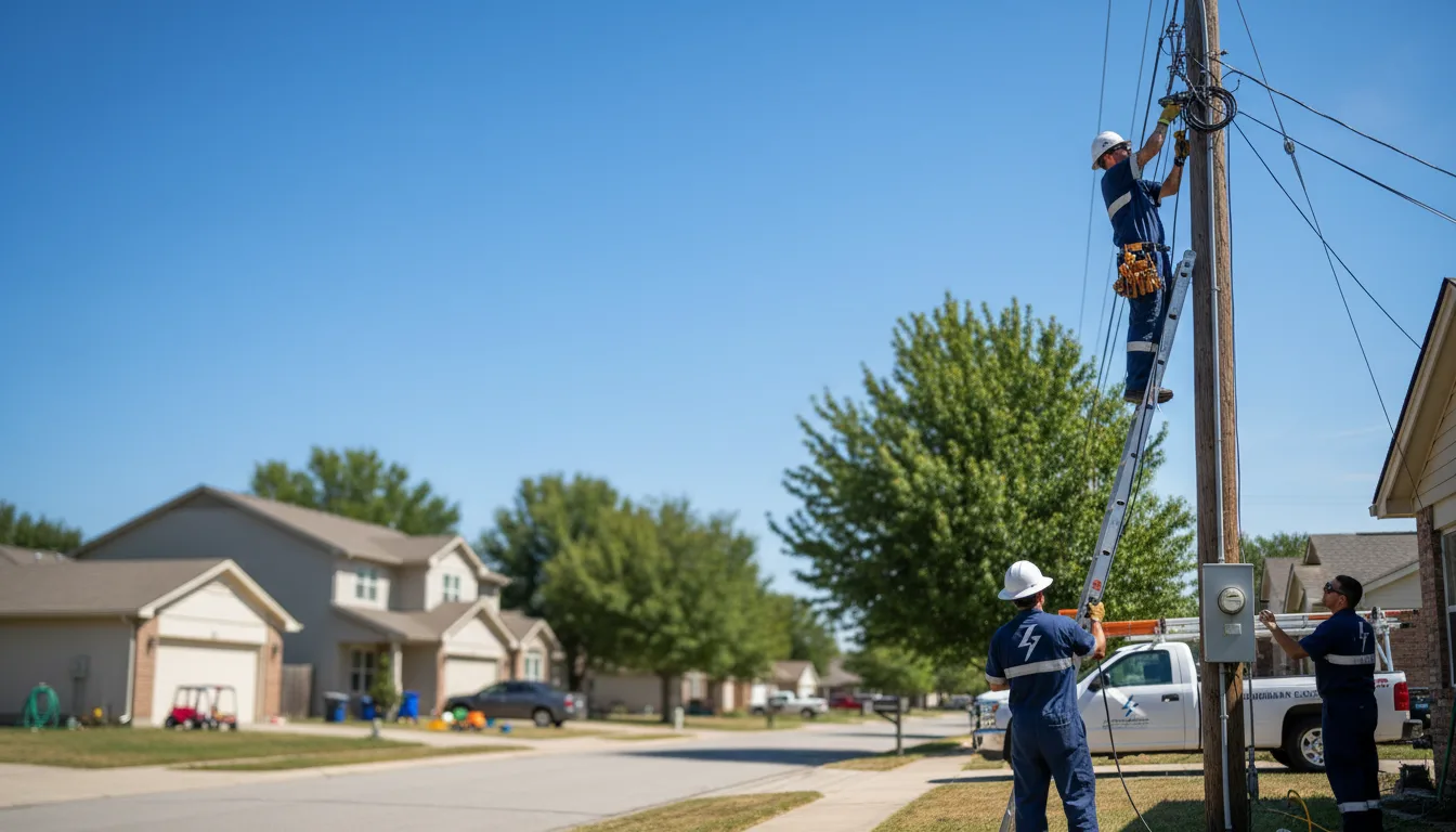 Residential electrician providing installation services in Powell, OH